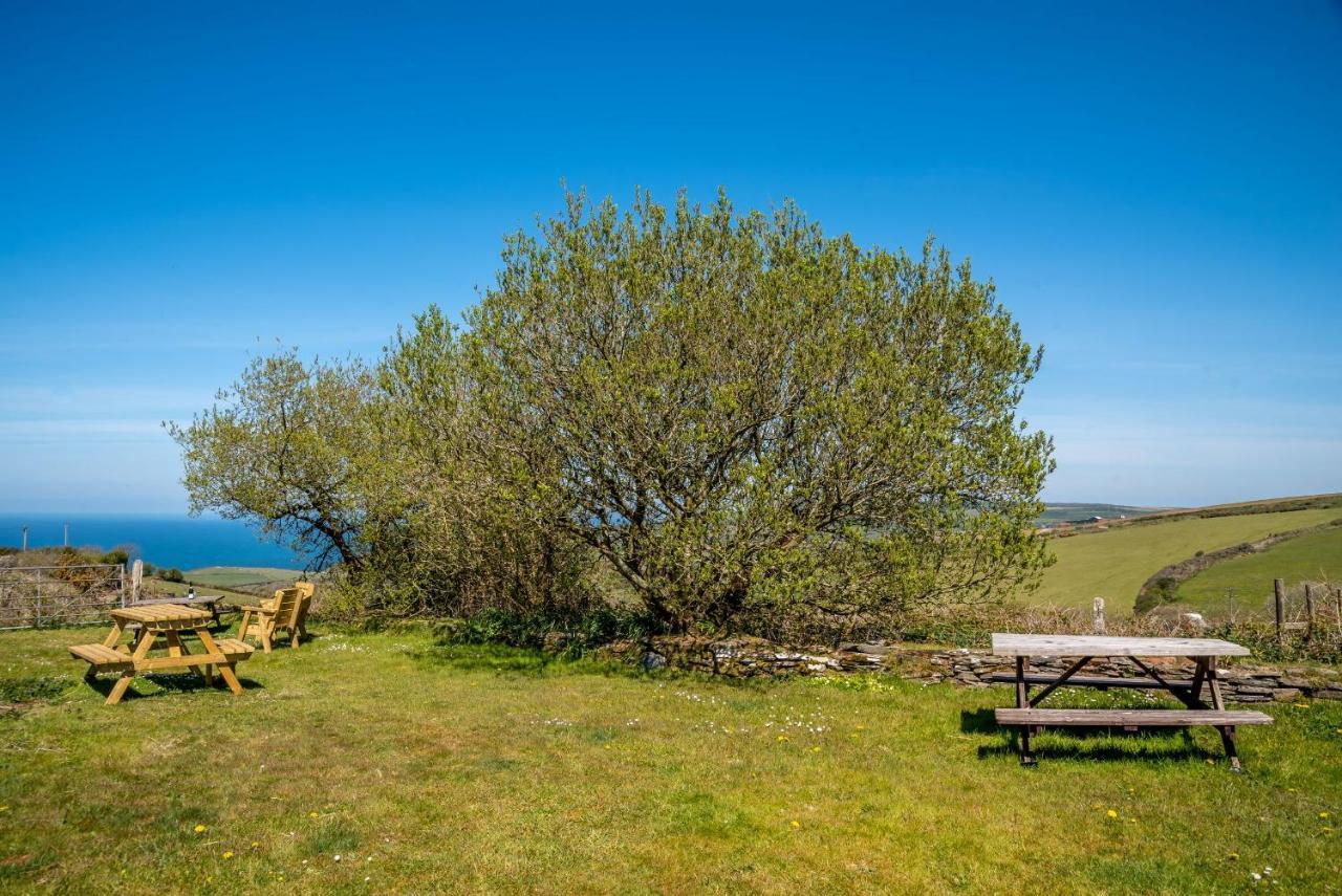 Polrunny Farm Blackberry Cottage - Cornwall Bliss In Sight Of The Sea Боскасъл Екстериор снимка