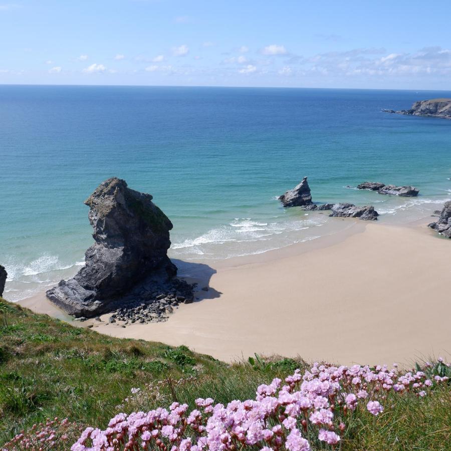 Polrunny Farm Blackberry Cottage - Cornwall Bliss In Sight Of The Sea Боскасъл Екстериор снимка
